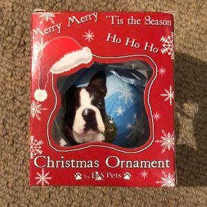 Boston Terrier Christmas Ornament NEW